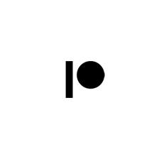 black patreon logo